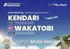 Dorong Wisata Wakatobi, Pesawat FlyJaya Promo Tiket Spesial
