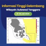 Gelombang Tinggi di Perairan Wakatobi Capai 2,5 Meter